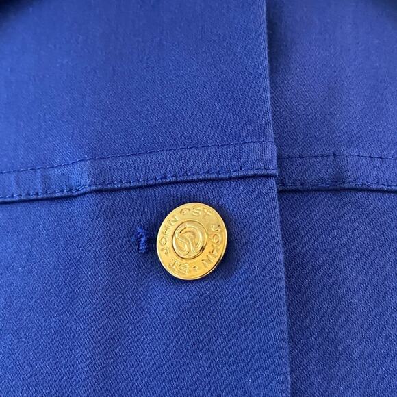 St John Sport By Marie Gray Blue Jacket Size Large - Picture 6 of 8